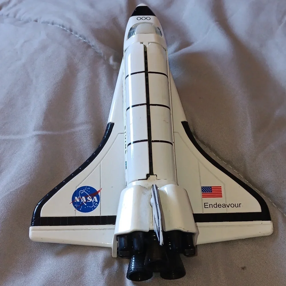 Rocket friction powered Endeavor Nasa metallic